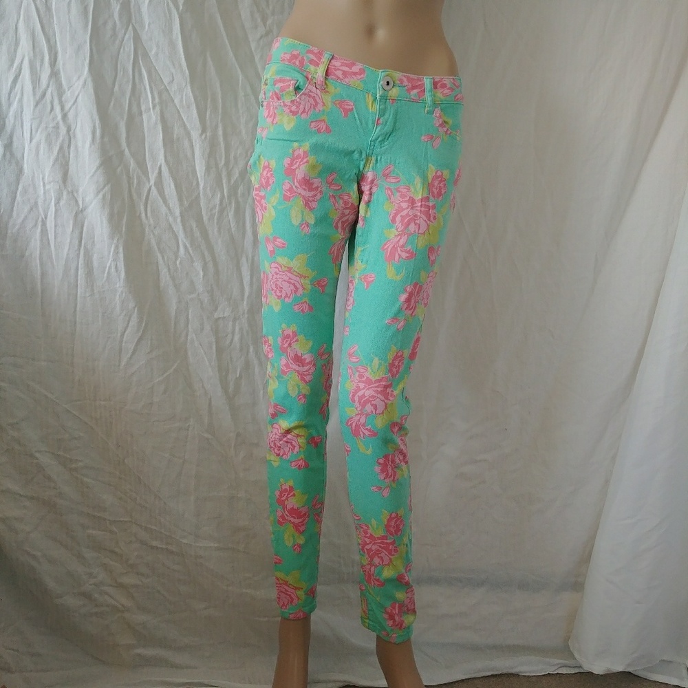 Floral love culture jeans